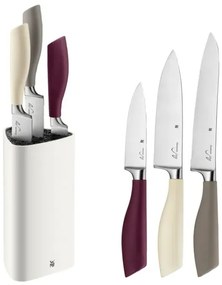 WMF - Set di coltelli da cucina con ceppo ELEMENTS, 4 pezzi