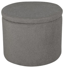 Venture home pouf dunken 51x51x43 cm pelliccia grigio