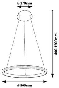 Rabalux 72258 - Lampadario LED a sospensione con filo GRETE LED/32W/230V 3000K