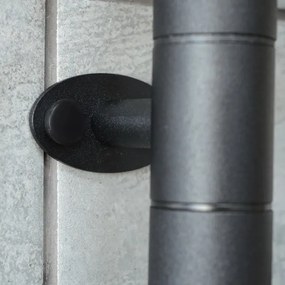 Portasciugamani rotante elettrico con termostato ARABESQUE 196W/230V 81,8cm IP44 nero