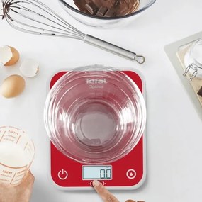 Tefal - Bilancia da cucina OPTISS 2xAAA rosso