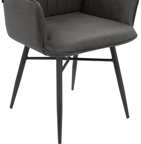 Set di sedie da pranzo color antracite 2 pz Anzo - Støraa