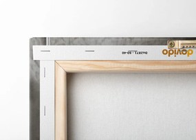 Quadro su tela – Leone bianco con giornali in bagno