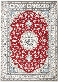 Nain Tappeto persiano 230x170 Rosso (Iran) Annodato A Mano