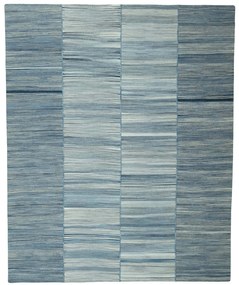 Kilim Tappeto 300x240 Blu (Iran) Tessuto A Mano
