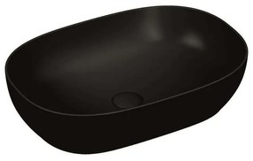 Lavabo da appoggio nero matto Vitra sanitari 60 cm 5995B483-0016