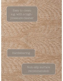 Tappeto da interno/esterno rotondo beige/avorio ø 160 cm Duet Liora – NORTHRUGS
