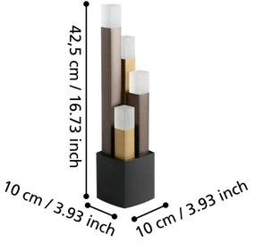 Eglo 39907 - Lampada da tavolo LED dimmerabile ESTANTERIOS 4xLED/3,7W/230V 3000K