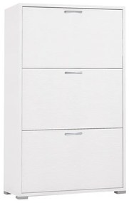 Scarpiera Puzzle 3 ante doppia profondità L 67 x H 112 x P 28 cm 18 paia, bianco