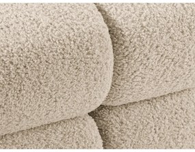 Divano angolare modulare beige in tessuto bouclé (angolo sinistro) Bellis - Micadoni Home