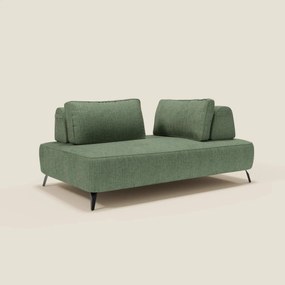 Volta divano modulare con schienali mobili in raffinato tessuto ciniglia T06 verde