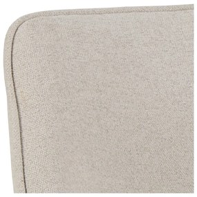 Sedia da pranzo beige in imbottito con braccioli Graham – Actona