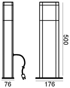 Ledvance - Lampada LED da esterno DALLAS LED/4W/12V IP44