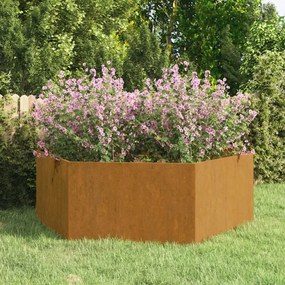 Fioriera Ruggine 138x120x45 Cm Acciaio Corten /