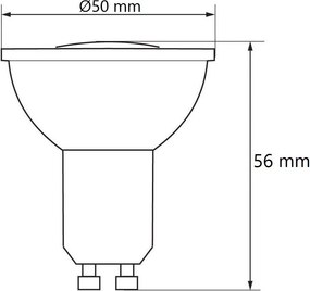 Lampadina LED GU10 75W Angolo 120° - LEDISENS
