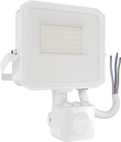 Faro LED 20W IP65 Bianco con Sensore di Movimento e OSRAM chip LED Colore Bianco Naturale 4.000K