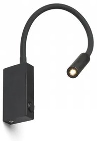 RED - Design Rendl - R12945 - Lampada LED flessibile EKE LED/3W/230V nera