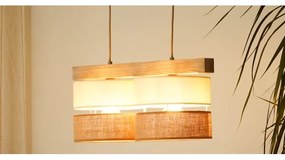 Brilagi - Lampadario a sospensione con filo FOREST 2xE27/15W/230V pino/beige/color crema