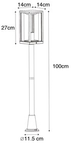 Lampada da terra per esterni vintage oro anticato 100 cm IP44 - Charlois