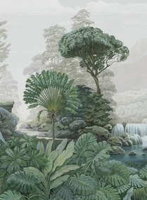 Isidore Leroy Carta da parati panoramica Firone Vert - Panel B