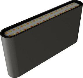 Applique LED 12W Bidirezione IP65 CCT con LED OSRAM - Antracite