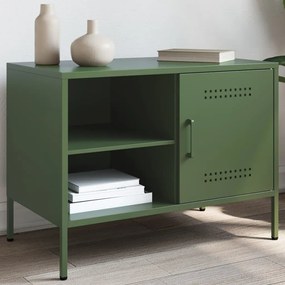 Mobile Tv Verde Oliva 68x39x50,5 Cm İn Acciaio /