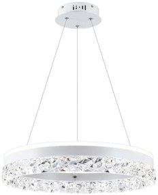 Lampadario sospeso con cavo FROZI LED/32W/230V, Ø 50 cm, bianco