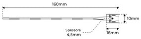 Connettore iniziale + cavo per strisce LED COB Monocolore da 8mm - CF 2PZ