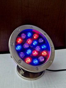 Faretto per Laghetti da Giardino a LED 18W Luce Multicolore...