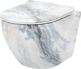 Vaso WC sospeso Rea Carlos Slim Granit Shiny N