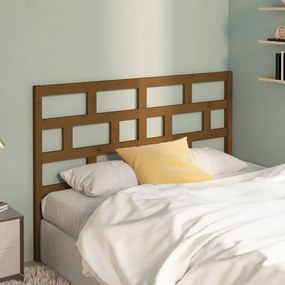 Testiera Per Letto Ambra 126x4x100 Cm İn Legno Massello Di Pino /