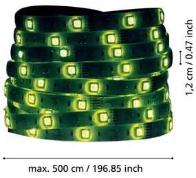 Eglo 99686 - Striscia LED RGBW dimmerabile 5m LED/11W/12/230V 2700-6500K