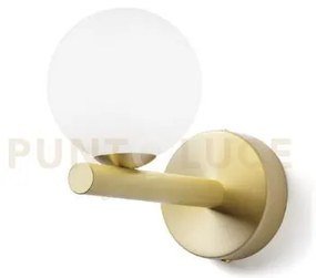 Pomi' applique a parete 1 luce oro spazzolato attacco g9 l.17cm