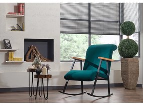 Poltrona in colore petrolio Yoka - Artie