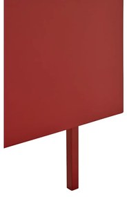 Cassettiera bassa rossa effetto rovere 110x85 cm Arista - Teulat