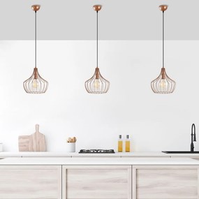 Lampada a sospensione color rame con paralume in metallo ø 27 cm Mezopotamya - Opviq lights