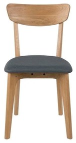 Sedie da pranzo in set grigie/di colore naturale in imbottito 2 pz Taxi – Actona