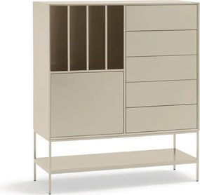 Armadietto color crema 120x140x45 cm Platt – Teulat