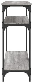 Tavolino consolle grigio sonoma 75x29x75cm in legno multistrato