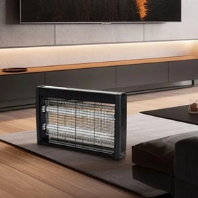 Brilagi - Trappola elettrica per insetti 2xUV/10W/230V 60 m2 nera