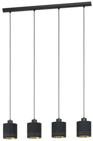 Eglo 99275 - Lampadario a sospensione con filo ESTEPERRA 4xE27/28W/230V