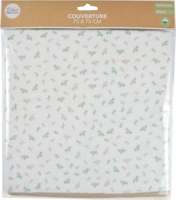 Coperta per bambini bianca in cotone 75x75 cm Koala – Bébé Douceur