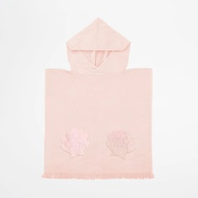 Asciugamano per neonati in cotone rosa con cappuccio 62x63 cm Mermaid - Sunnylife