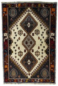 Gabbeh Tappeto persiano 110x160 Beige (Iran) Annodato A Mano
