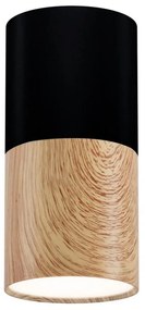 Plafoniera TUBA 1xGU10/50W/230V nero