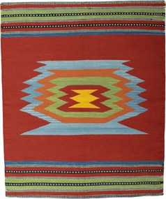 Kilim Tappeto persiano 120 x 140 (Iran) Tessuto A Mano