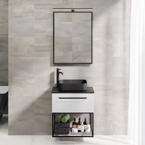 BATH DELUXE 01-060-05-02-00 - Specchio da bagno BORGSTED 60x80 cm nero