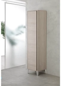Colonna Armadio/Portascopa a Terra 183 Cm Un'Anta Feridras "Mondo 2.0" Rovere Chiaro