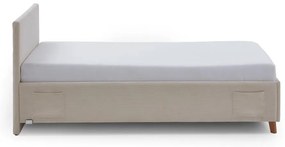 Letto da bambini beige imbottito rete non inclusa 140x200 cm Cool – Meise Möbel
