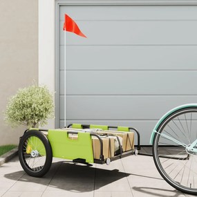 Rimorchio Da Bici Verde Oxford E Ferro /